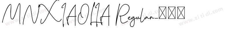 MNXIAOLIA Regular字体转换